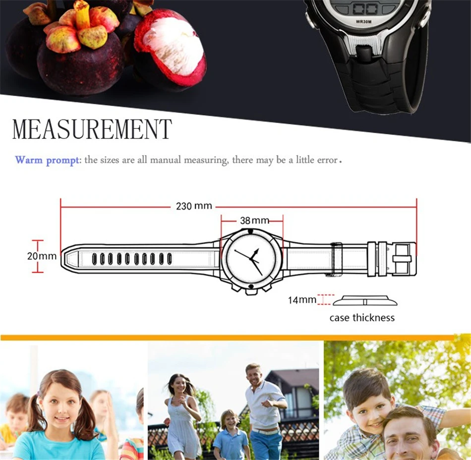 OHSEN Boys Kids Children Quartz Sport Watch Alarm Date Chronograph Watches LED Back Light Waterproof Wristwatch Student Clock (26)