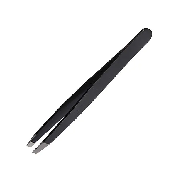 

1Pc Eyebrow Tweezer Stainless Steel Flat Tip Rose Black Tweezers For Hair Removal Face Professional Eyes Cosmetic Tool