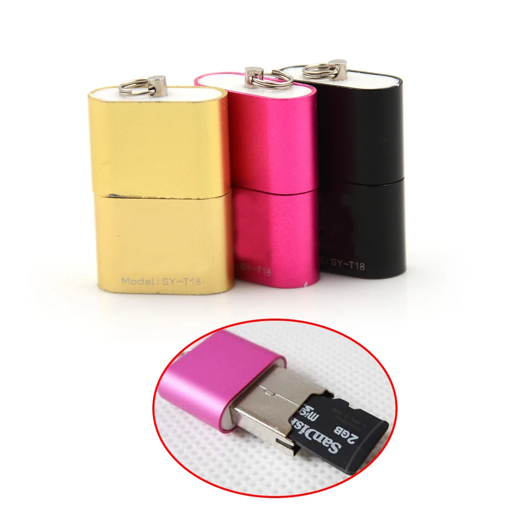 Мини Размеры высокое Скорость USB 2,0 Micro SD TF T-Flash чтения карт памяти адаптера для планшета/телефонов 480 Мбит/с USB 2,0 OTG адаптер