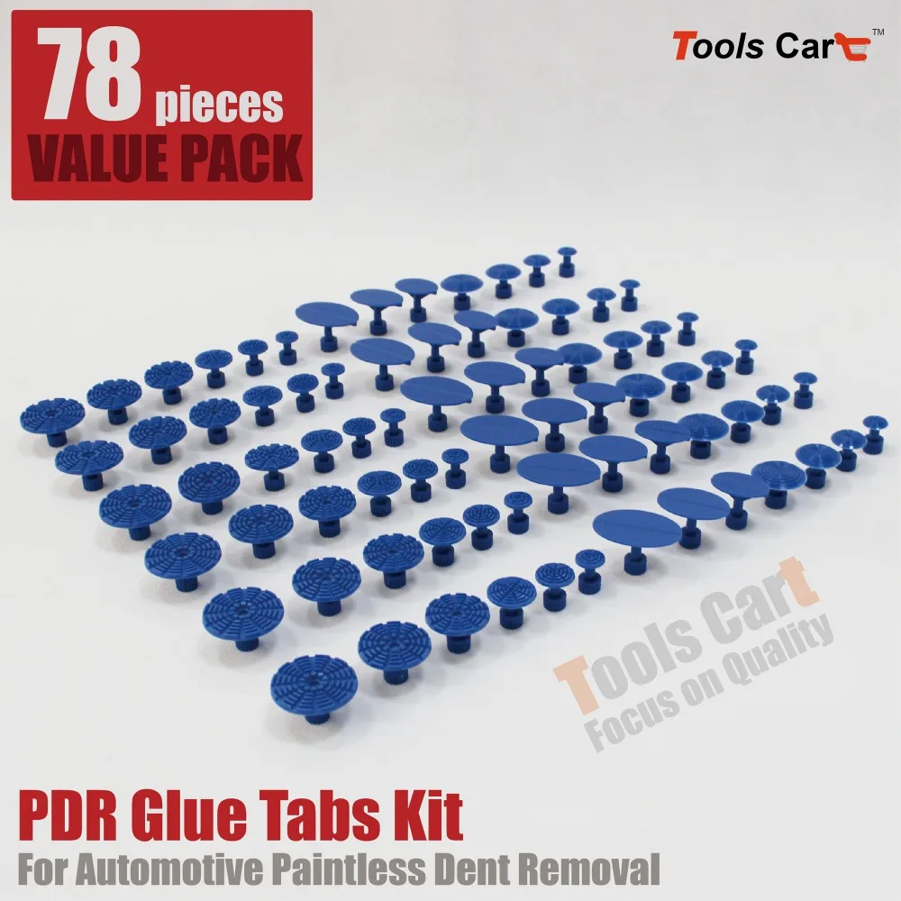

PDR Pull Tabs Glue Painless Dent Repair Tools kit DIY Removal pulling suction cups slide hammer dent lifter remove bodywork hail