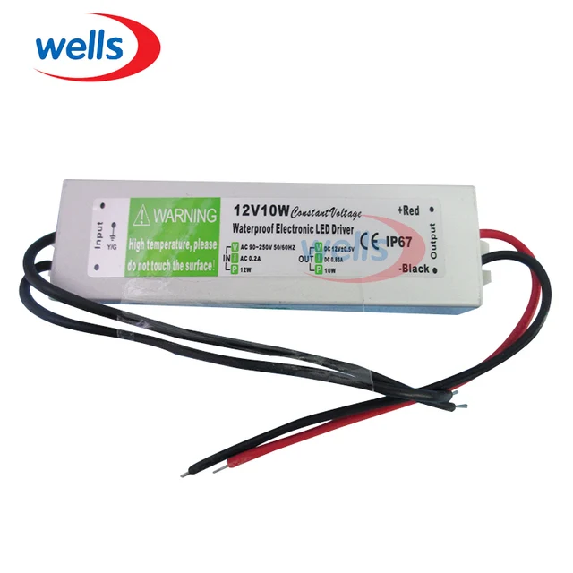 dc 12v 10w power supply waterproof outdoor electronic transformer