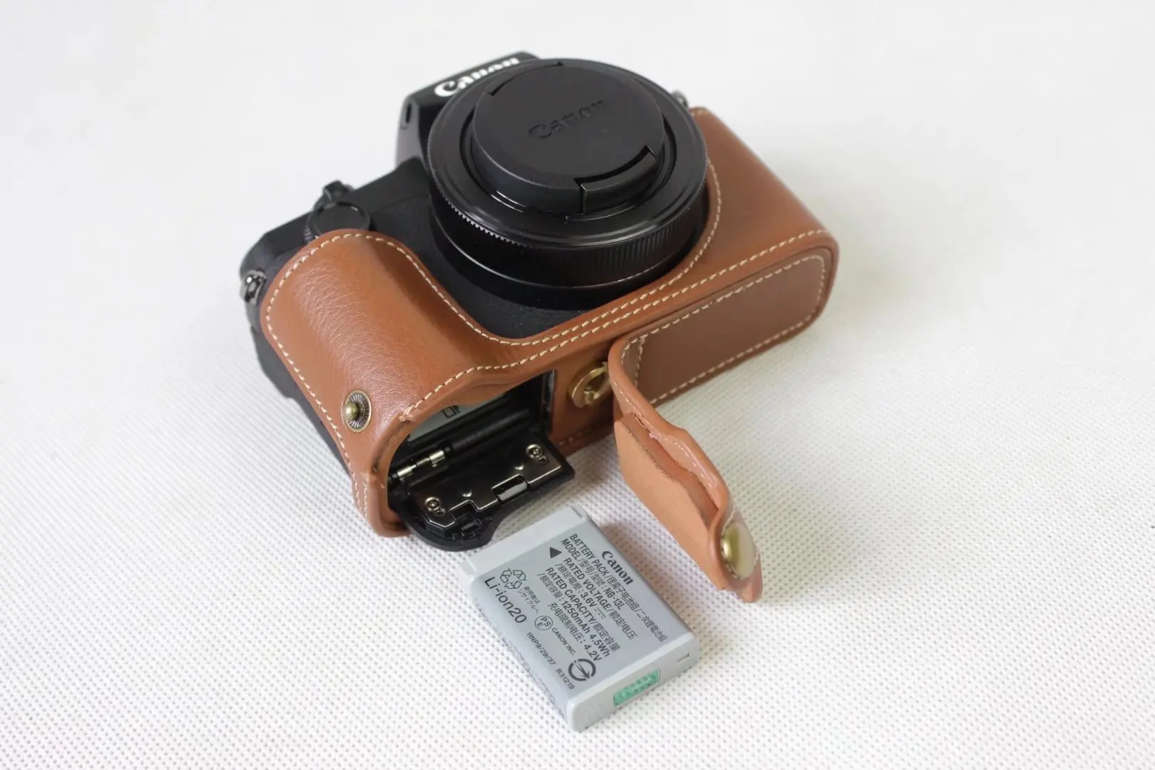 Чехол для камеры из натуральной кожи чехол на половину корпуса Canon G1X Mark III с