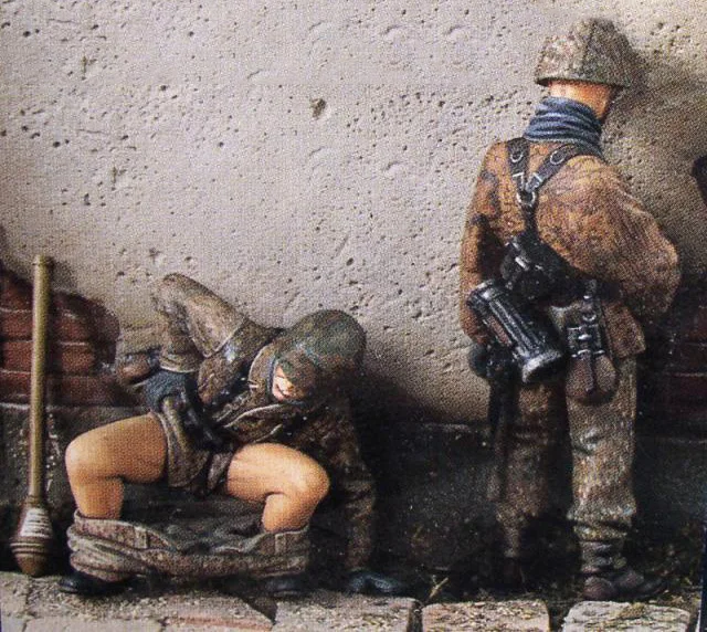 Наборы из смолы 1/35 нецветная старинная команда включает в себя 2 штуки фигурки