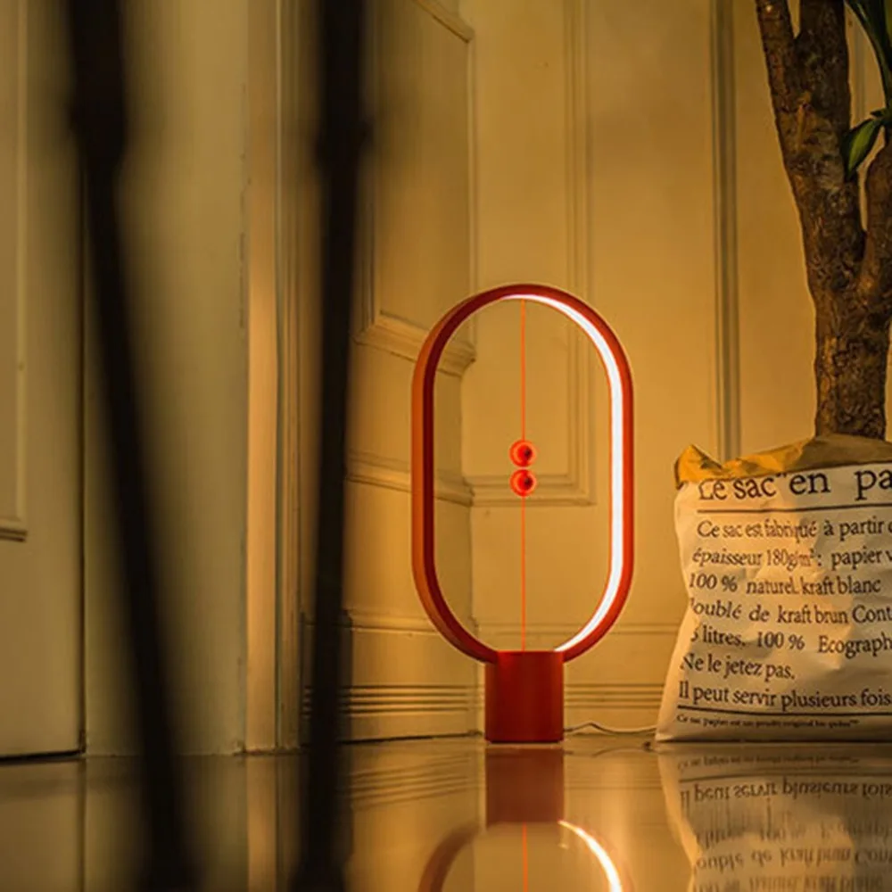 

Magnetic Lamp Balance Creative Smart Lighting Lights LED Ellipse Desk Lamp Magic Floating Balls Switch USB Powered Lamps