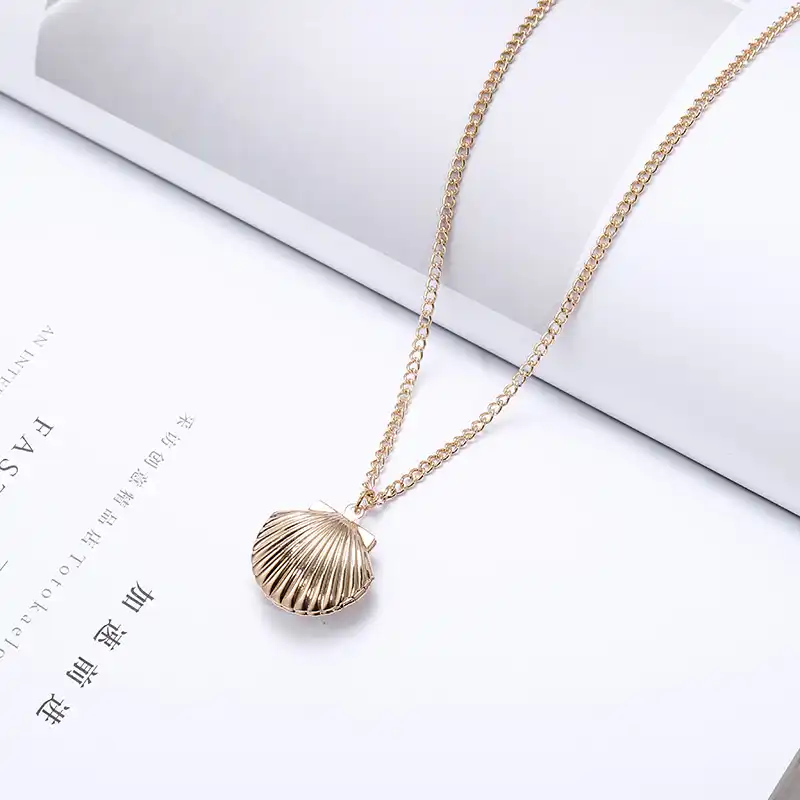 L/_shop Boho Articifical Shell Handmade mehrschichtige Anh/änger Halskette Modeschmuck f/ür Frauen