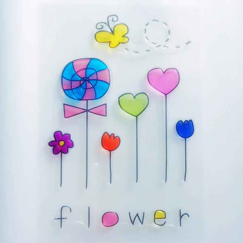 YLCS239 Balloon Silicone Clear Stamps For Scrapbook DIY