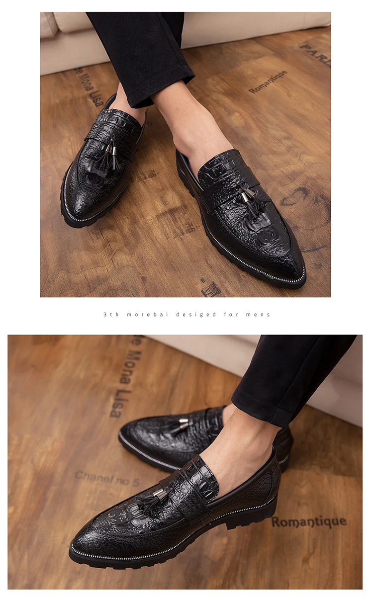 CIMIM бренд мужские строгие туфли роскошные кожаные Для мужчин с острым носком; модельные туфли; вечерние свадебные туфли для мужчин большой размер Лоферы Для мужчин