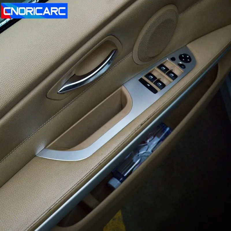 

Car Styling Door Armrest Window Glass Button Panel Decorative Cover Trim For BMW 3 series E90 Interior Auto Accessories Stickers
