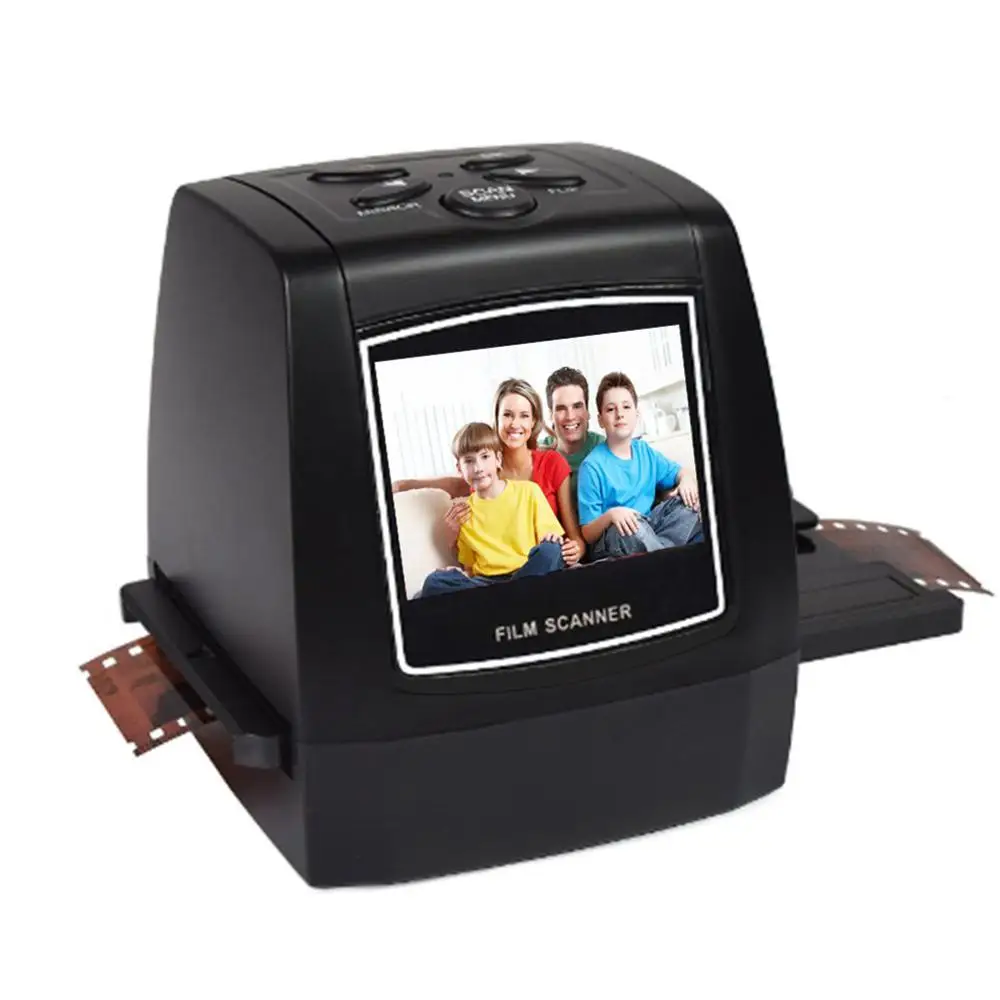 

Film Scanner 35mm 135mm Slide Film Converter Photo Digital Image Viewer with 2.4" LCD Build-in Editing Software