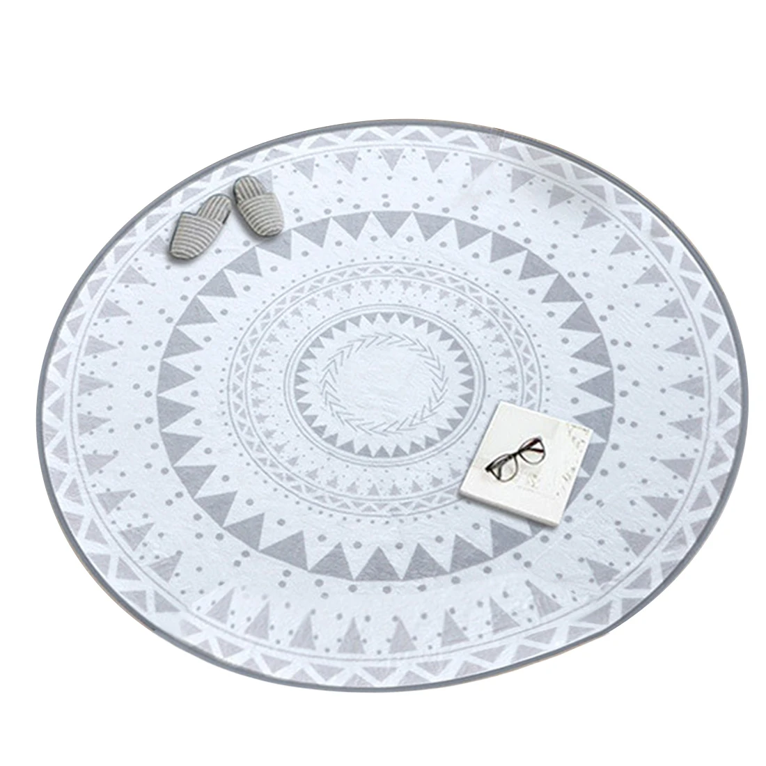 

Nordic Gray Series Round Carpets For Living Room Computer Chair Area Rug tapete infantil Floor Mat Cloakroom Rugs And Carpets