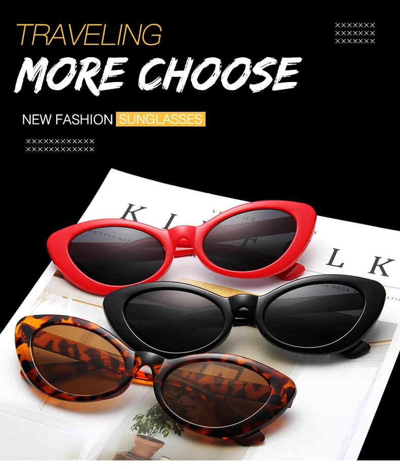 Punk ombre femmes mode lunettes de soleil marque Designer femme rétro lunettes triangulaires oculos feminino lunettes de soleil Sexy Gafas_voghion.com