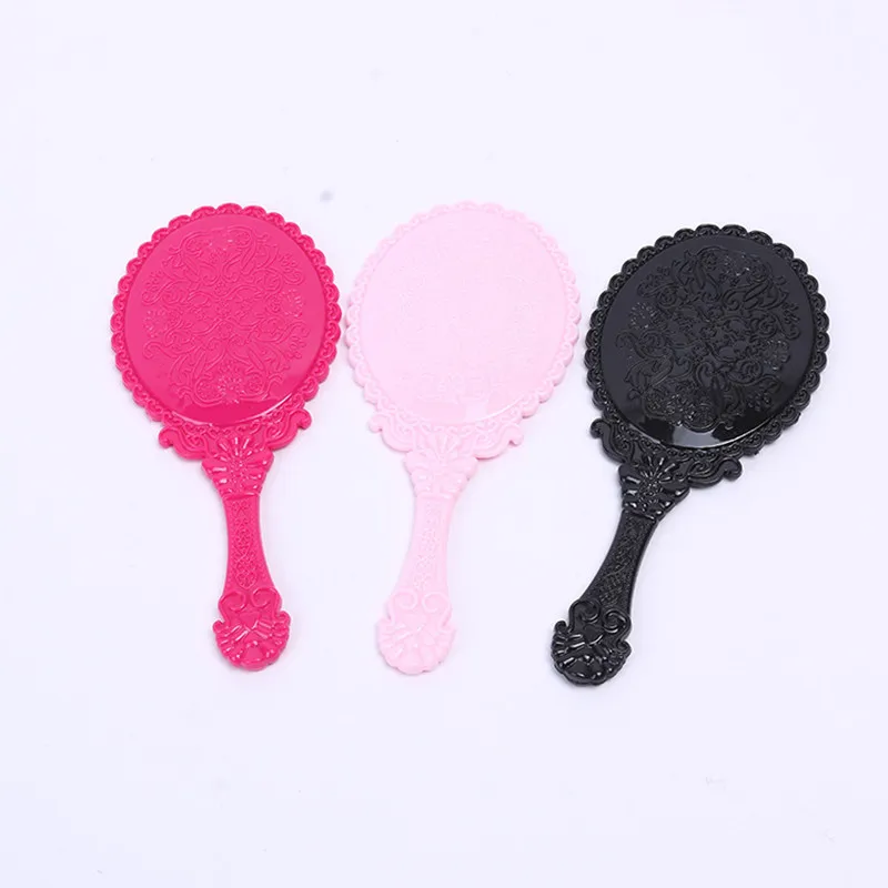 High Quality Vintage Cosmetic Mirror Plastic Makeup Mirror Hand Mirror