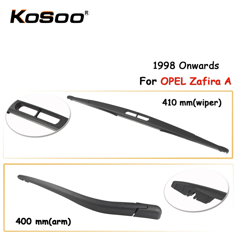 KOSOO Auto Rear Car Wiper Blade For OPEL Zafira A,410mm 1998 Onwards