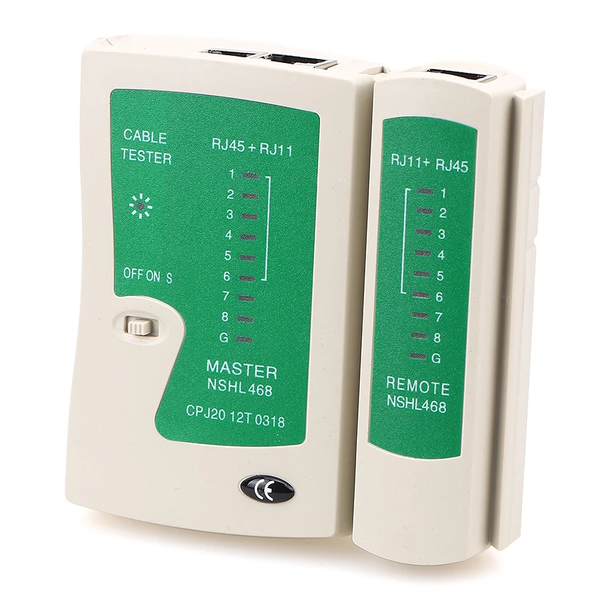 KELUSHI RJ45 RJ11 RJ12 CAT5 UTP Network LAN Cable Tester High Quality Networking Tool Retail NSHL468 Wholesale fast shipping