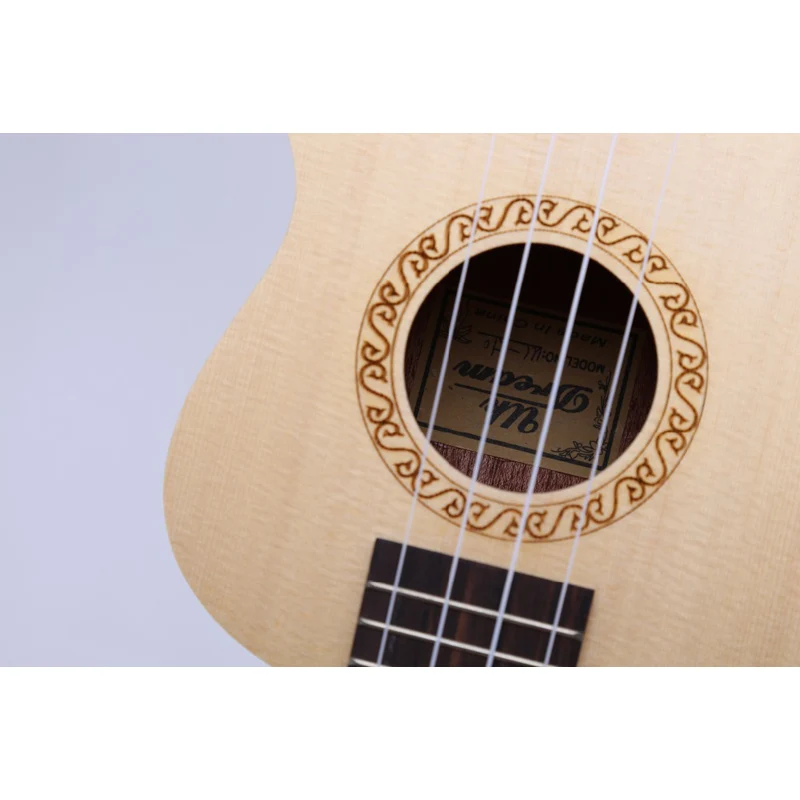 23 дюймов 17 ладов укулеле арочная Мини Акустическая гитара ель поверхность Sapele 4 струны маленькая гитара профессиональная укулеле UC-510