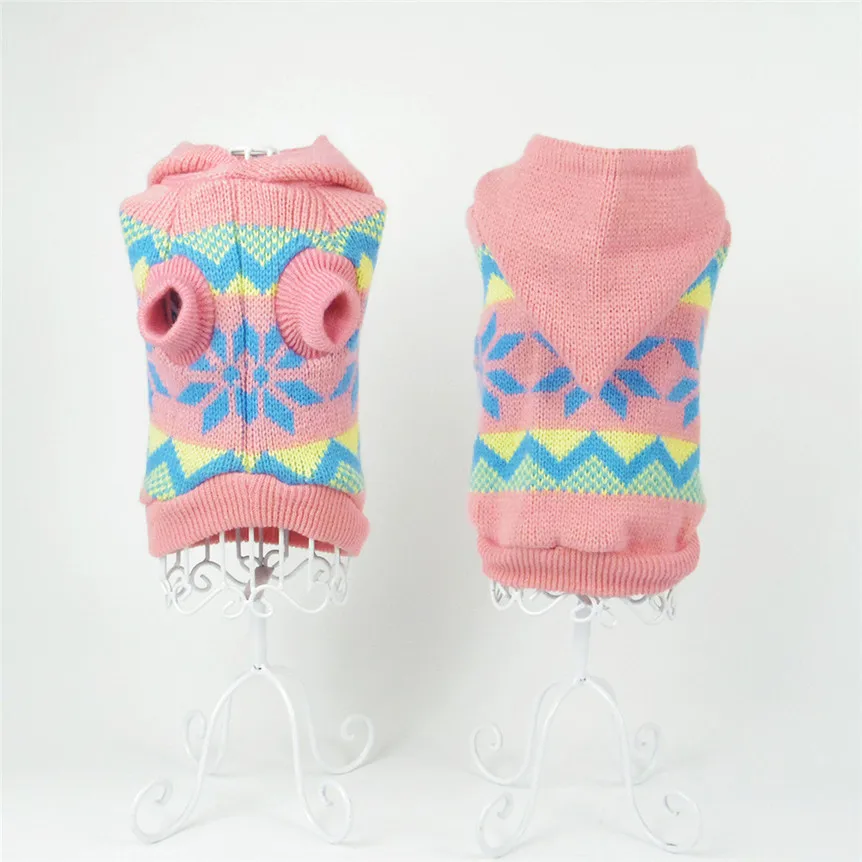 

Pet Dog Sweater Dog Clothes For Small Dogs Winter Sweaters XS S M L XL Rompers Drop Shipping 71115&