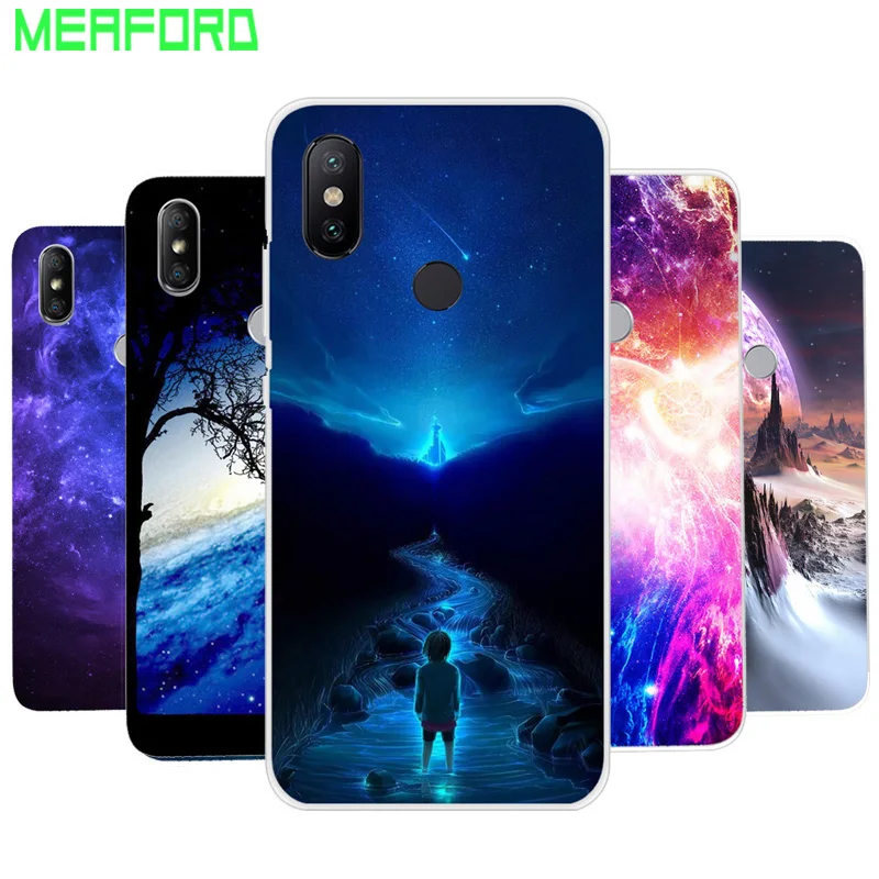 

Silicone Case For Xiaomi mi A2 Lite Phone Case Soft Space Art Print Back Cover For Xiaomi Xiomi mi A2 Lite miA2 Clear bumper TPU