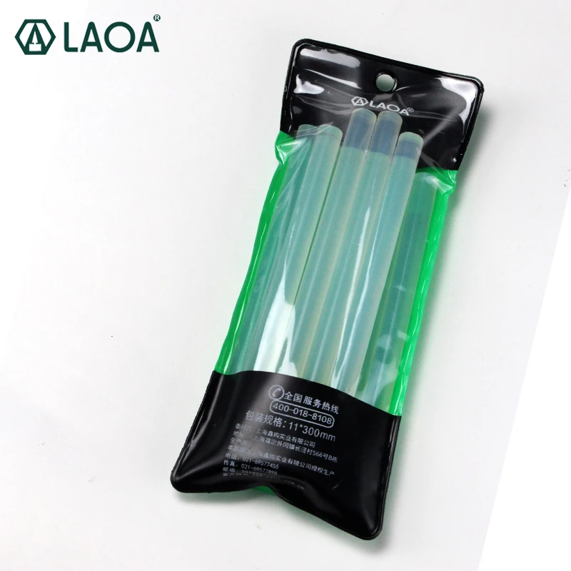 

LAOA 5 pack (10pcs/pack) Translucent Hot Melt Glue Sticks For Glue Gun Craft Album Tools 7mm for 25W /11mm for others