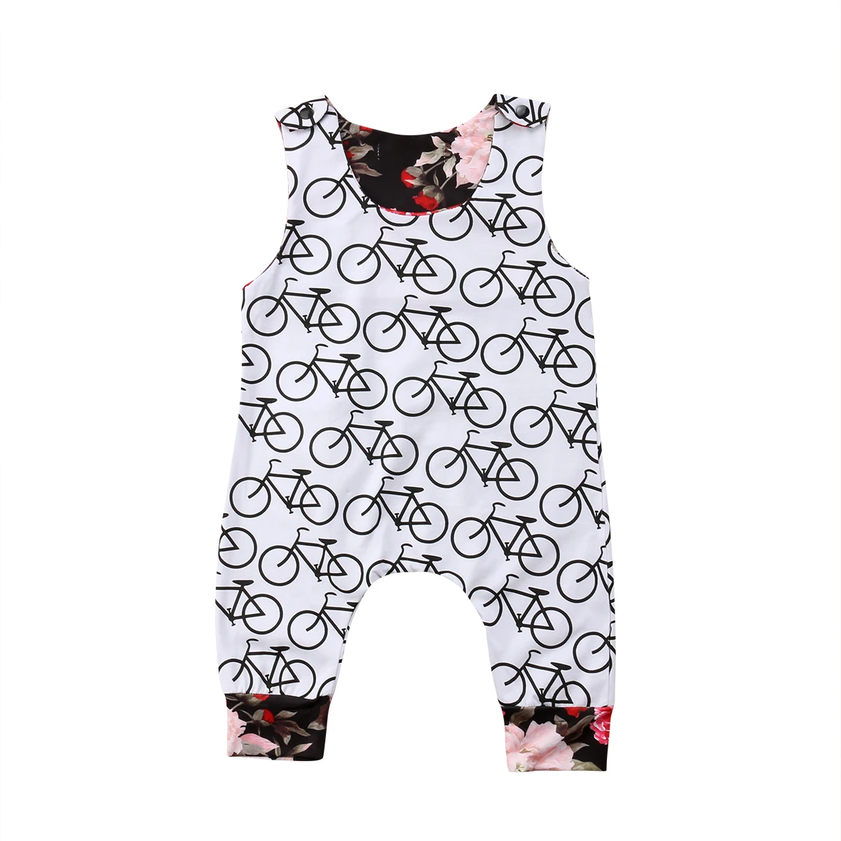 

2018 Newborn Infant Baby Boy Kid Sleeveless Bike Overall Romper Jumpsuit Summer Casual Clothes Outfits