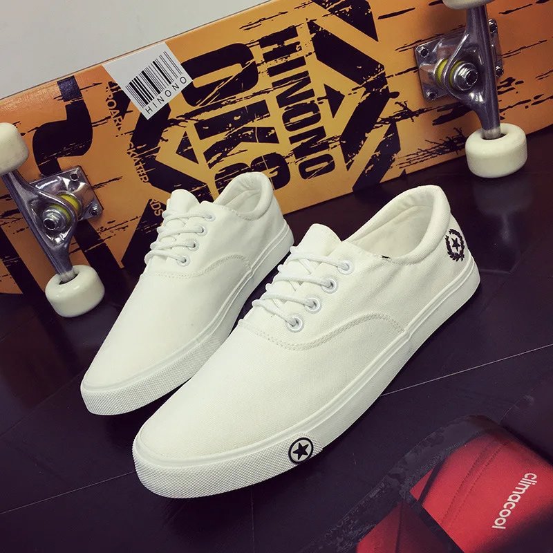 canvas shoes for men white