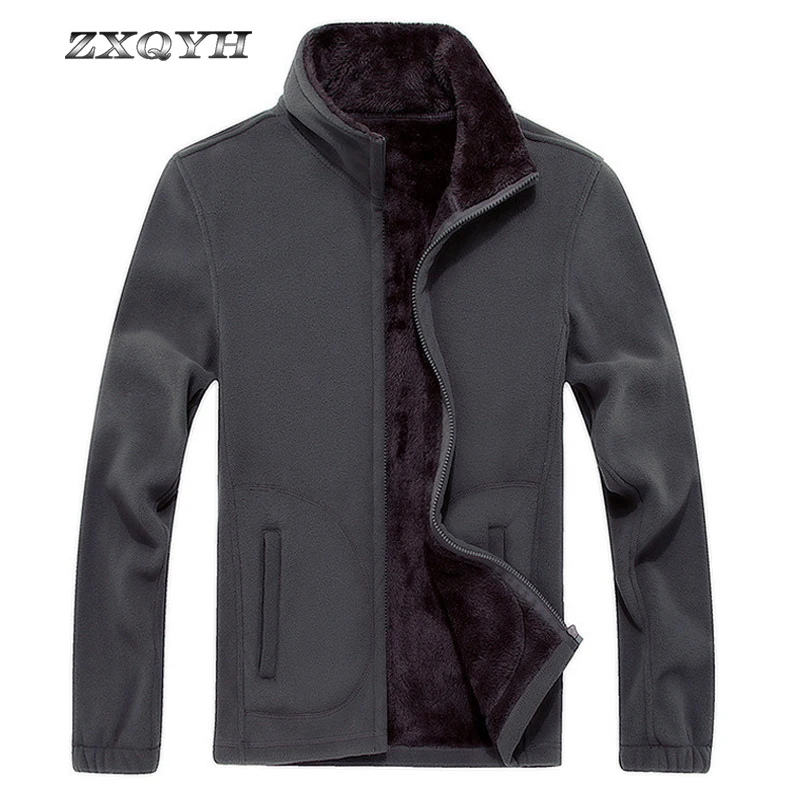

ZXQYH Winter Fleece Jacket Men Windproof Thermal Jacket Outdoor Hiking Coat Windbreaket Jacket Sport Plus Size 5XL Camping Coat