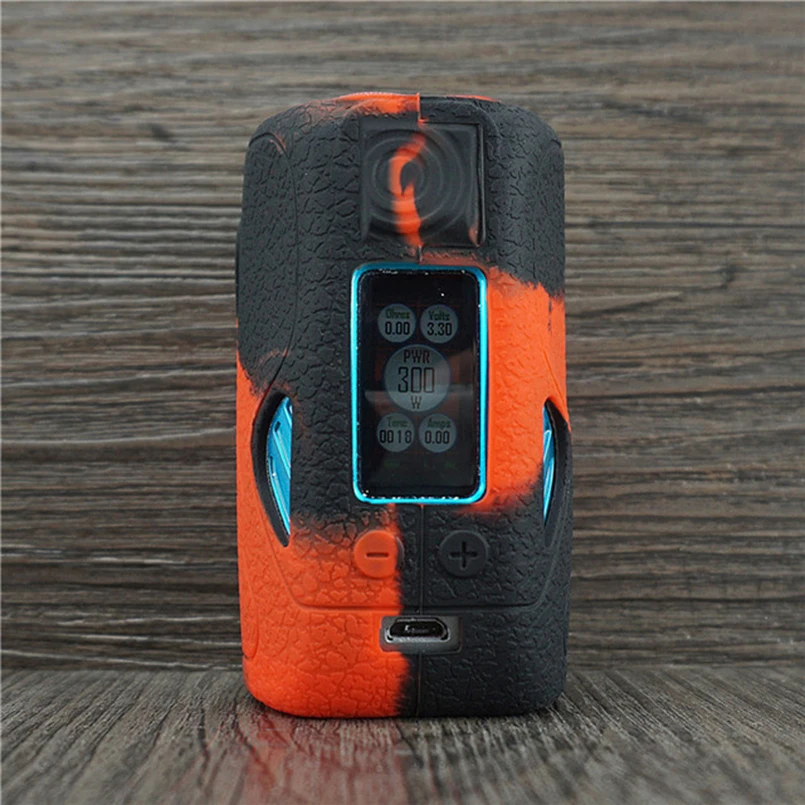 

2pcs Texture Cover Case Skin for WISMEC Reuleaux Tinker TC MOD 300W TC Kit E-cigarette Silicone Sleeve Wrap shell gel