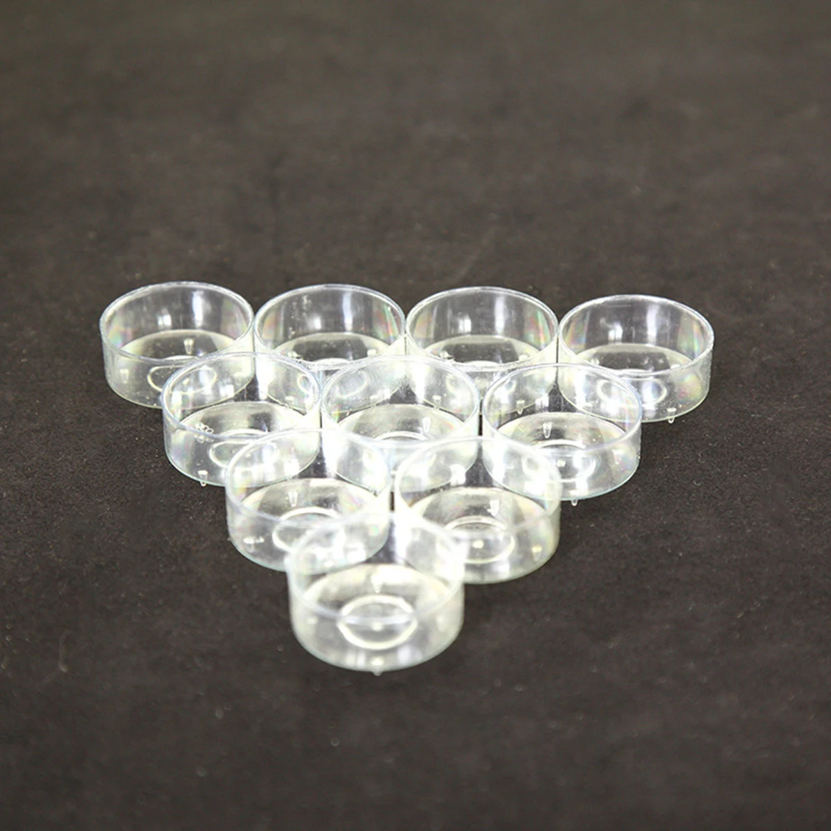 100 Pcs Wax Plastic Wax Clear Cup In Clear Color Small Cylinder Decorative Supplies