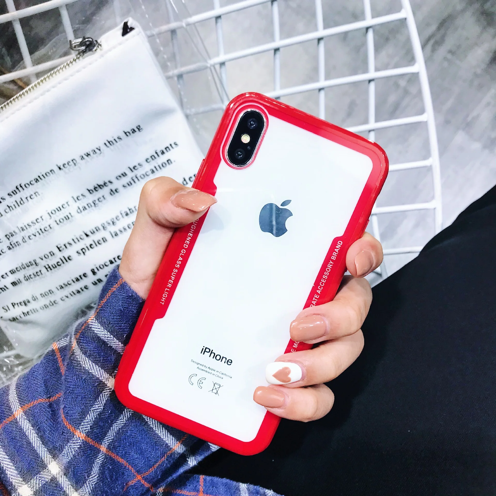 Роскошный чехол из закаленного стекла для телефона Iphone11 6S 7 8Plus X XR XS Max прозрачный