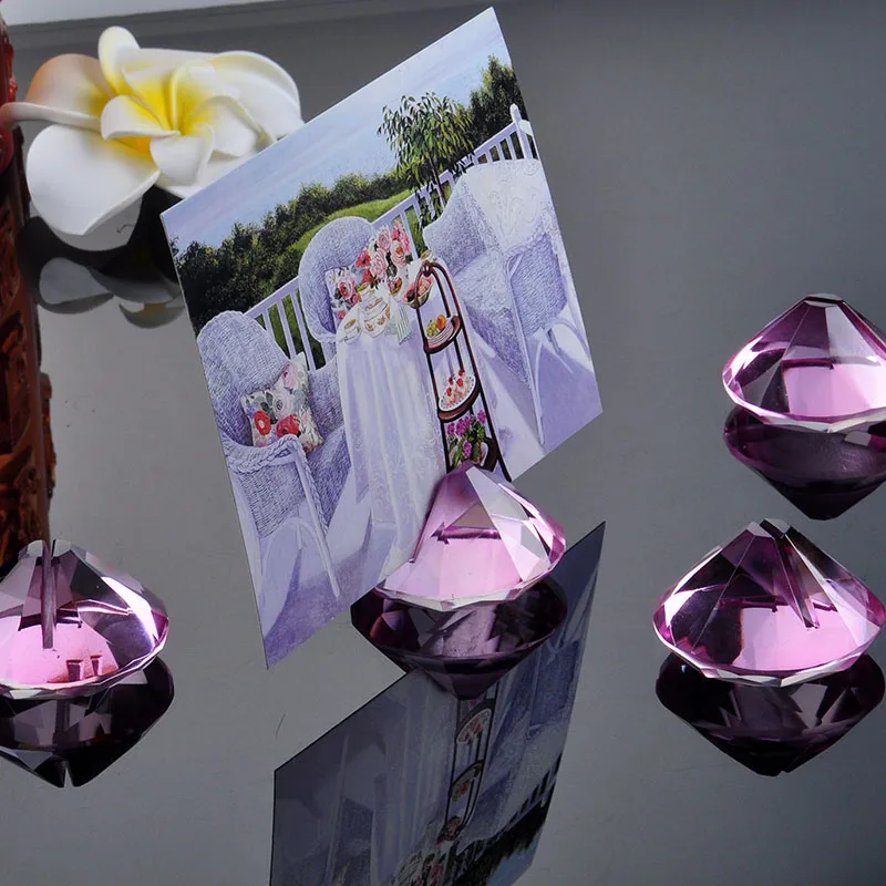 Buy 50mm Vintage Crystal Place Card Holder Diamond