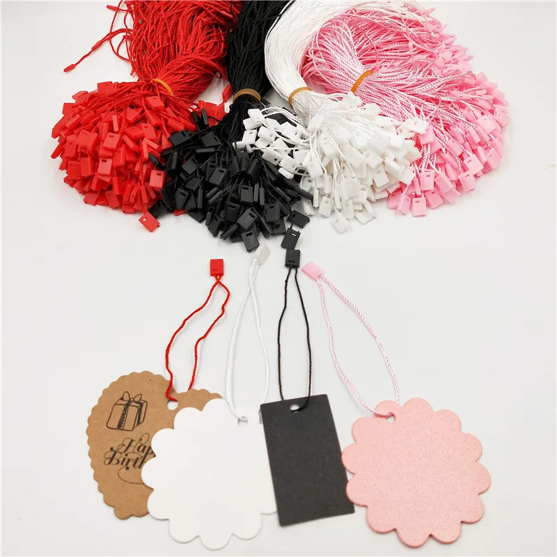 

Tags Rope Thread Cord String Strap Ribbon Rope Tag Line Clothing Garment For Tags Label Connection Rope Colorful 19cm 200Pcs/Lot