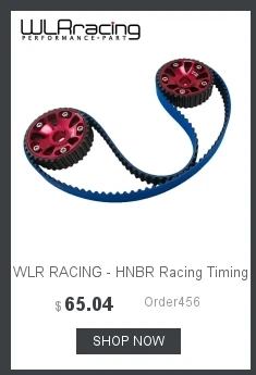 WLR RACING-HNBR гоночный Ремень ГРМ синий+ алюминиевый Cam gear красный для B18C Integra GSR/type-R WLR-TB1003B+ 6532R