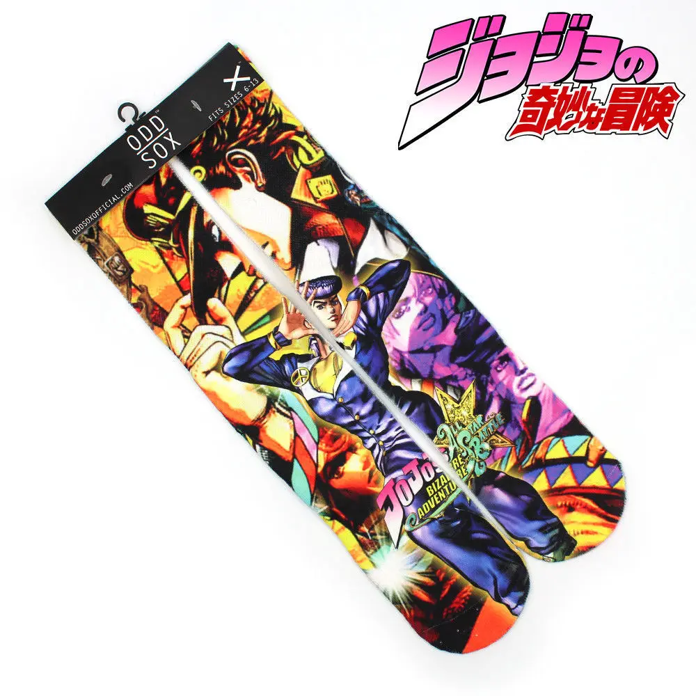 OHCOMICS/популярные хлопковые носки Otaku JoJo's bizare Adventure Kujo Jotaro крутые теплые гольфы на