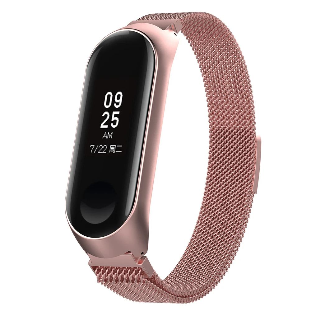 Essidi mi lanese ремешок для mi band 3 4 умный Браслет сменный ремешок для xiaomi mi band 3 4 магнитный ремешок из нержавеющей стали