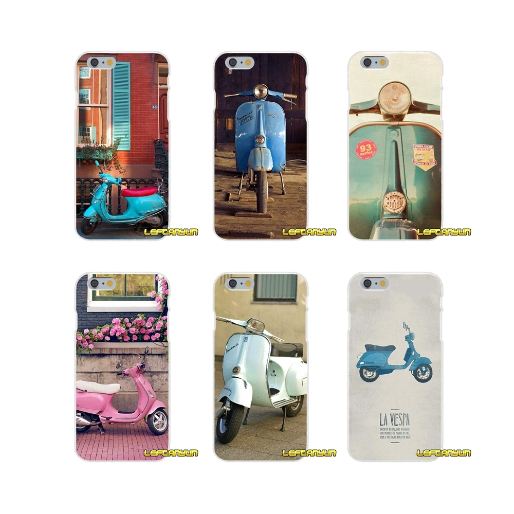 Синий Vespa для Samsung Galaxy S3 S4 S5 MINI S6 S7 edge S8 S9 Plus Note 2 3 4 5 8 аксессуары чехлы телефонов |