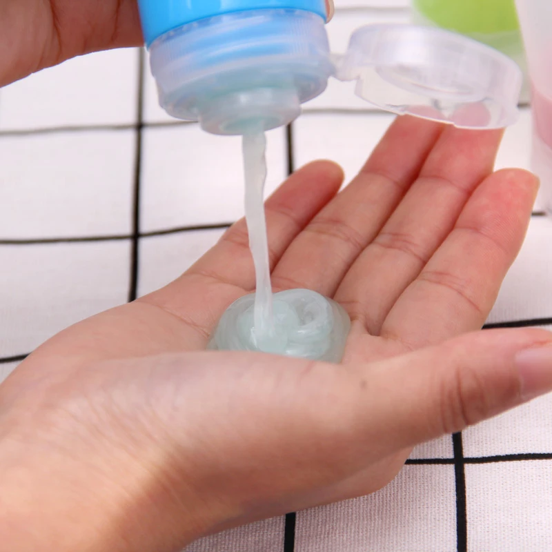 Portable Silicone Refillable Bottles Traveler Packing Lotion Points Shampoo Container Press Bottles Portable Cosmetics Bottles 2