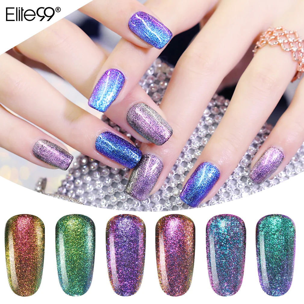 Elite99 7 мл Гель-лак Хамелеон Bling color Nail Art Полупостоянный Гель-лак праймер ногтей Маникюр УФ лампа Гель-лак для ногтей