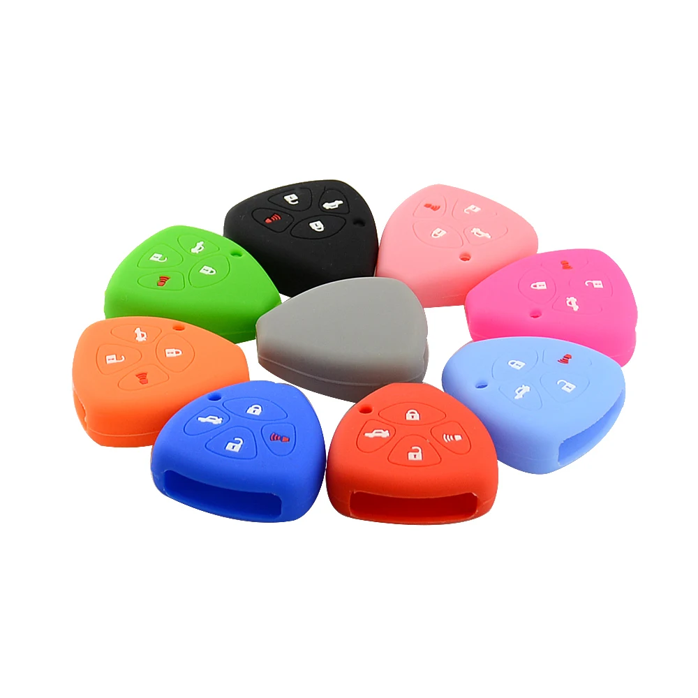 4 buttons silicone car key for Toyota 2