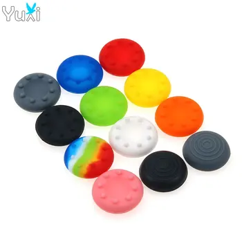 

YuXi 2pcs Silicone Analog Stick Grips Cover for PlayStation 4 3 PS4 PS3 Controller stick Caps for Xbox 360 One