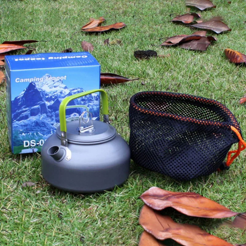Portátil 1.2L-0.8L tetera teteras hervidor de agua de aluminio Ultra ligero Camping supervivencia hervidor cafetera aluminio anodizado fuera Portátil 1.2L-0.8L tetera teteras hervidor de agua de aluminio Ultra ligero Camping supervivencia hervidor cafetera aluminio anodizado fuera