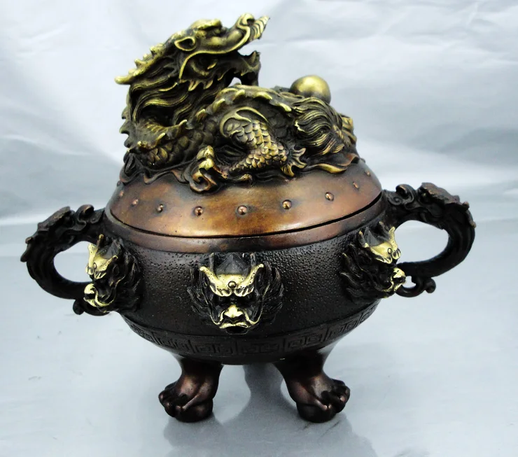 

wholesale bronze factory Bronze device crafts decoration incense burner furnace buddhist instruments
