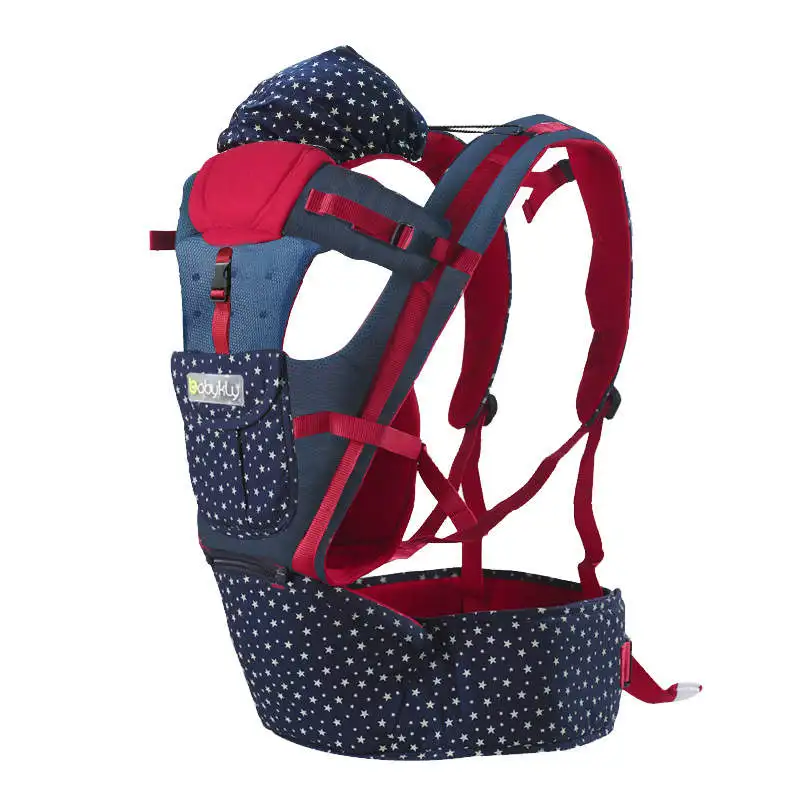 Новое поступление эргономичный слинг Воздухопроницаемый детский слинг младенческий Хипсит(пояс для ношения ребенка) Открытый Детский рюкзак porte bebe mochila - Цвет: 27touqilanhong