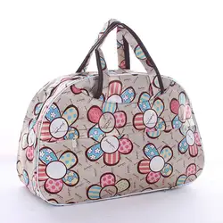 Повседневное Мода Большой Ёмкость Для женщин Дорожная сумка Чемодан вещевой мешок с цветочным принтом женские классические Сумка