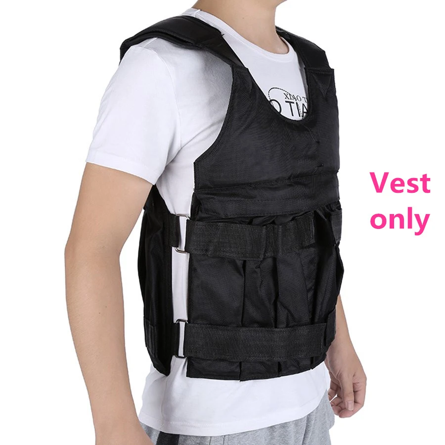 50kg Max Loading Weighted Vest Adjustable Weighted Jacket Boxing