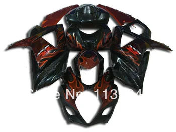 

7gifts Fairing For SUZUKI GSX-R1000 K7 07 08 GSX R1000 GSXR 1000 NEW K7 07-08 Red Flame GSXR1000 2007 2008 Body