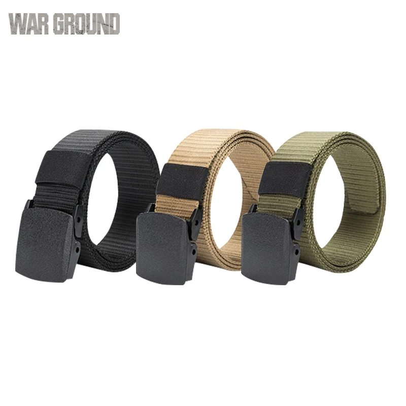 

Tactical belt men's outdoor canvas belt mountaineering camping safe waist support hunting sports wearable breathable military