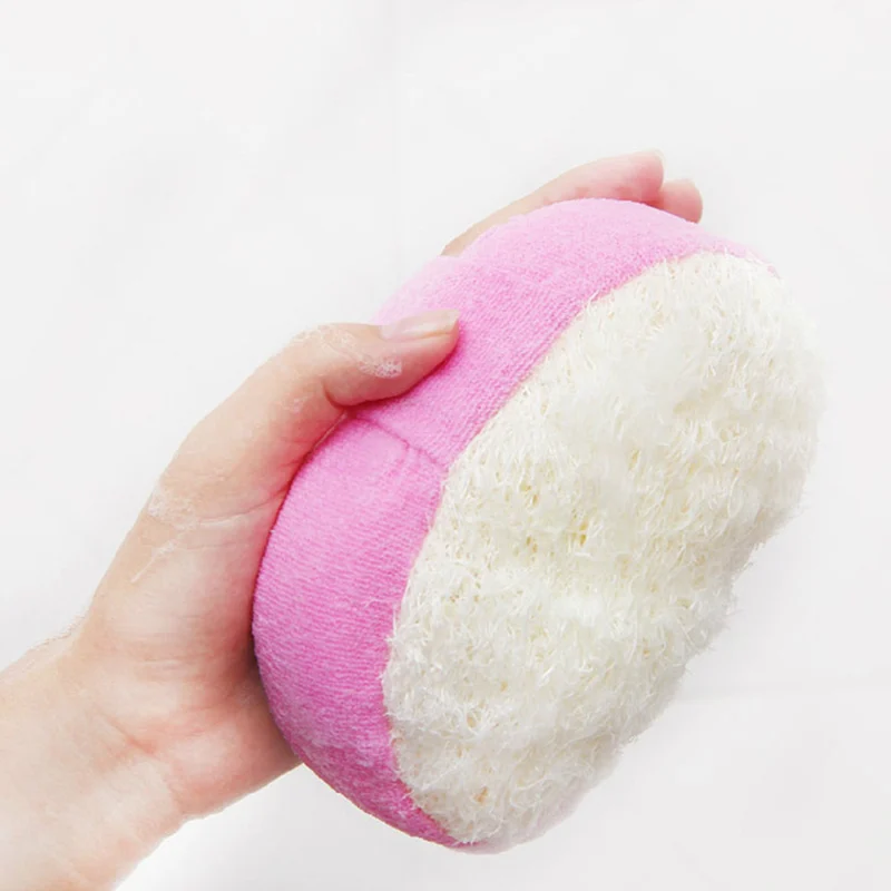 Натуральный Luffa Loofa Ванна Душ мыть горшок для тела губка скруббер инструмент полотенце