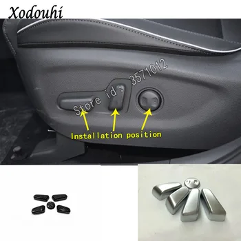 

For Hyundai Tucson 2019 2020 Car Cover Detector Stick Seat Adjustment Knob Button Switch Trim Accessories Frame Part 5pcs