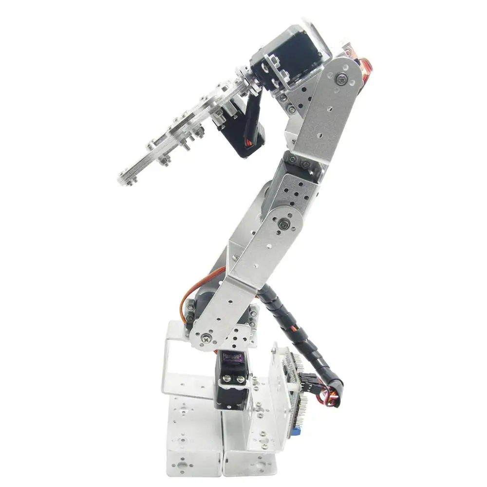 Arduino Robot 6 DOF Механическая Роботизированная рука и сервоприводы и металлический сервопривод-серебро с 6 x MG996R Сервоприводы