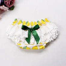 Детские хлопковые кружевные штанишки для новорождённого Детские Луки блумеры из хлопка шорты одежда для детей