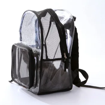 

Travel Supplies Pet Cat Travel Backpacks Dog Breathable Puppy Outdoor Net Transparent Chest Bag for Small Medium Pet Outdoor